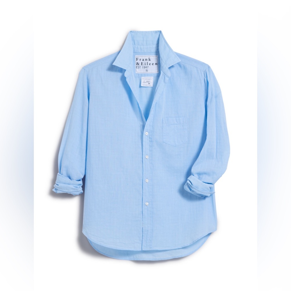Frank & Eileen - Eileen Textured Blue button down